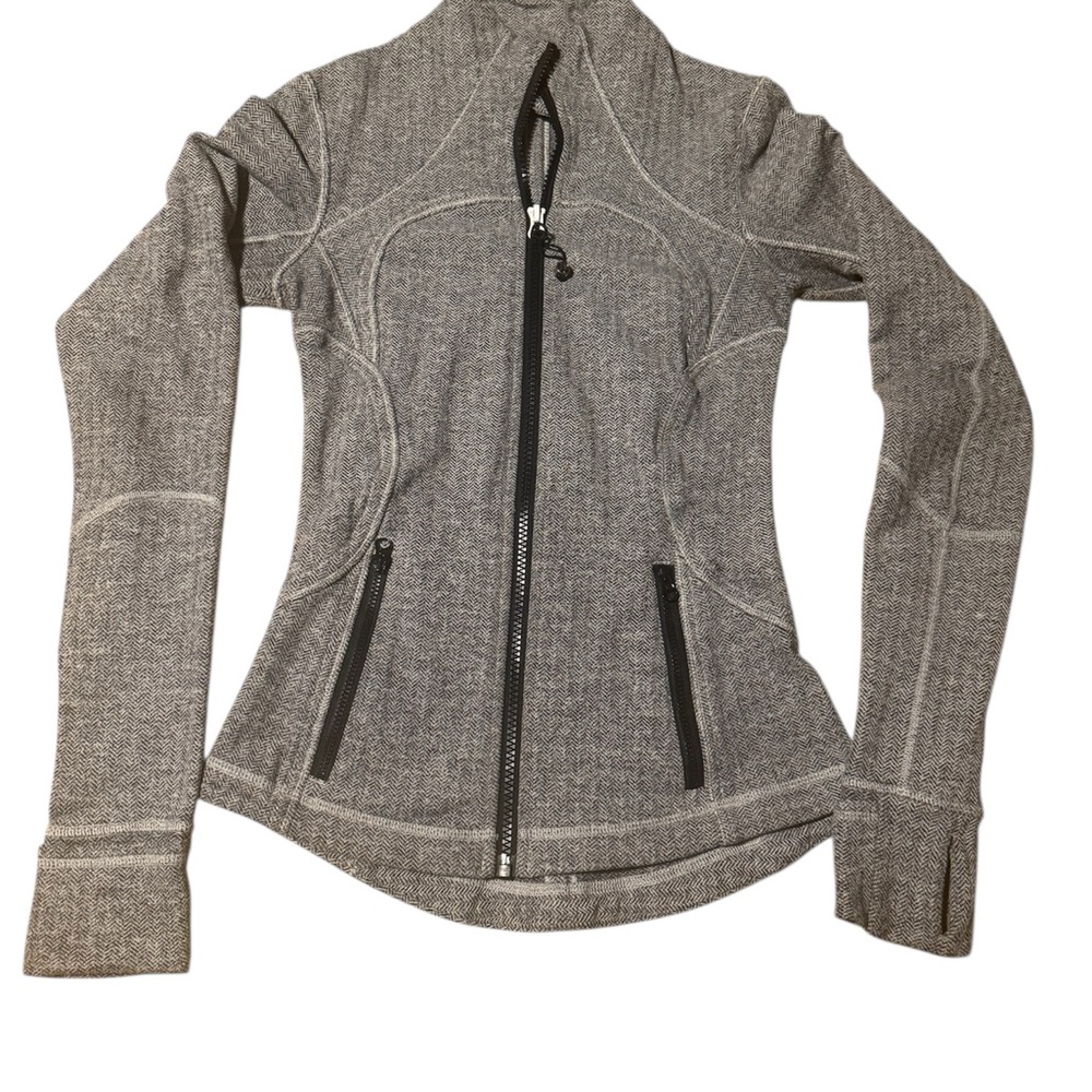Lululemon Full Zip Jacket – Heathered Grey – Size XS